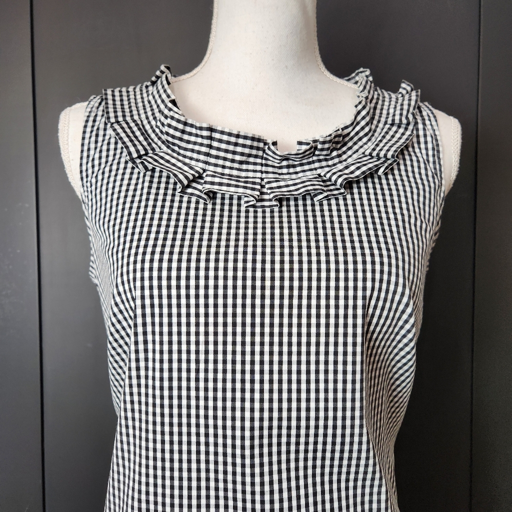 Talbots Gingham Print Shift Dress Size 8 Petite - Picture 2 of 8